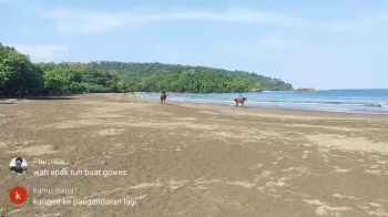 Kondisi Terkini Pantai Pangandaran Pada PPKM Darurat